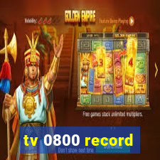 tv 0800 record